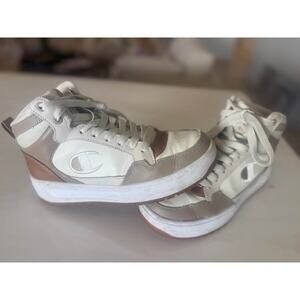 Champion Rally Pro Hi Retro High-Top Sneakers — Women’s Size 8